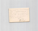 Alexandre Cabanel - Carte lettre autographe sign&eacute;e - 1884. Alexandre Cabanel