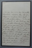&Eacute;lisabeth DE MAC MAHON (&eacute;pouse Patrice DE MAC MAHON) - LETTRE AUTOGRAPHE SIGN&Eacute;E. &Eacute;lisabeth DE MAC MAHON