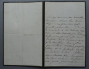 &Eacute;lisabeth DE MAC MAHON (&eacute;pouse Patrice DE MAC MAHON) - LETTRE AUTOGRAPHE SIGN&Eacute;E. &Eacute;lisabeth DE MAC MAHON