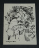 Fran&ccedil;ois Bret, peintre fran&ccedil;ais - Belle carte de vœux autographe sign&eacute;e - 1960. Fran&ccedil;ois Bret