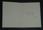 Fran&ccedil;ois Bret, peintre fran&ccedil;ais - Belle carte de vœux autographe sign&eacute;e - 1960. Fran&ccedil;ois Bret