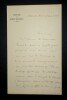 BOREUX Charles - LETTRE AUTOGRAPHE SIGN&Eacute;E 1905 + DESSIN PALAIS DU LOUVRE. Charles Boreux
