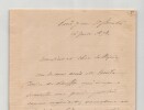 Ferdinand de Lesseps - Lettre autographe sign&eacute;e - 1878. Ferdinand de Lesseps