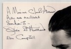 Olivia De Havilland - Photographie sign&eacute;e et d&eacute;dicac&eacute;e de sa main - 1988. Olivia De Havilland