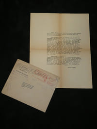 Albert Camus - Lettre dactylographiée avec signature dactylographiée - 1949