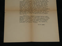 Albert Camus - Lettre dactylographiée avec signature dactylographiée - 1949