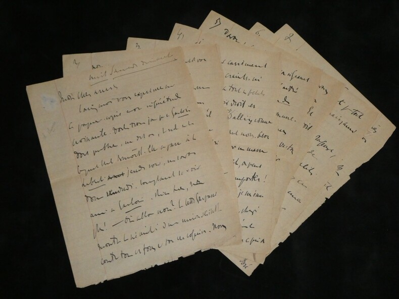 Charles Maurras - Longue lettre autographe sign&eacute;e 7pp.. Charles Maurras