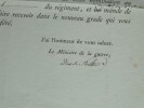 Henri-Jacques-Guillaume Clarke - Lettre en partie imprim&eacute;e sign&eacute;e - 1812. Henri-Jacques-Guillaume Clarke