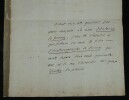 Louis-Pierre Anquetil - Lettre autographe sign&eacute;e &agrave; l'Empereur Napol&eacute;on Ier 1806. Louis-Pierre Anquetil