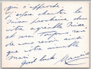 Maurice CHEVALIER chanteur CARTE POSTALE PHOTO SIGN&Eacute;E &agrave; la main Autographe. Maurice CHEVALIER