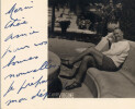 Maurice CHEVALIER chanteur CARTE POSTALE PHOTO SIGN&Eacute;E &agrave; la main Autographe. Maurice CHEVALIER