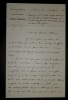 COMTE CLEMENT DE RIS - LETTRE AUTOGRAPHE SIGNEE, PALAIS DU LOUVRE, 1856. Comte Dominique Cl&eacute;ment de Ris