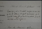 COMTE CLEMENT DE RIS - LETTRE AUTOGRAPHE SIGNEE, PALAIS DU LOUVRE, 1856. Comte Dominique Cl&eacute;ment de Ris