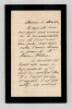 Urbain Le Verrier - Lettre autographe sign&eacute;e &agrave; Monsieur Risler. Urbain Le Verrier
