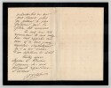 Urbain Le Verrier - Lettre autographe sign&eacute;e &agrave; Monsieur Risler. Urbain Le Verrier