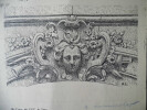 Cl&eacute; d'Arc du XVII&egrave;me si&egrave;cle &agrave; Caen - Dessin original sign&eacute;. Louis Henri Laffill&eacute;e