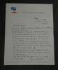 Simon ARBELLOT - LETTRE AUTOGRAPHE SIGN&Eacute;E &Agrave; Pierre LHOSTE - Curnonsky - 1965. Simon ARBELLOT