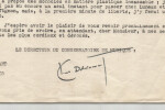 Claude Delvincourt - Int&eacute;ressante lettre dactylographi&eacute;e sign&eacute;e &agrave; Qu&eacute;ant - 1952. Claude Delvincourt