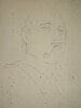 Amedeo Modigliani - Lithographie - Portrait de Guillaume Apollinaire "A mon ami". Amedeo Modigliani