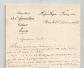 Paul Barbe - Lettre autographe sign&eacute;e &agrave; Eug&egrave;ne Risler de remerciements - 1887. Paul Barbe