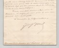 Paul Barbe - Lettre autographe sign&eacute;e &agrave; Eug&egrave;ne Risler de remerciements - 1887. Paul Barbe