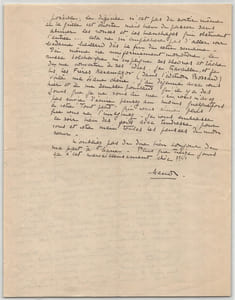 Manon Thiébaut - Ensemble de deux lettres autographes signées à Liane de Pougy