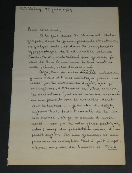 Th&eacute;o Varlet - Po&egrave;te - LETTRE AUTOGRAPHE SIGN&Eacute;E - FOCH - 1929 - 3pages. Th&eacute;o Varlet