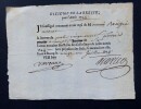 LOT - LETTRE AVIS DE MAIRIE EN BRESSE ET LA ROCHELLE, 1744 et 1766, BRETAGNE. 