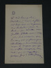 Julien DUPR&Eacute; - LETTRE AUTOGRAPHE SIGN&Eacute;E &Agrave; "Ch&egrave;re Madeleine" - 1897 - 2 pages. Julien DUPR&Eacute;