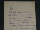 Julien DUPR&Eacute; - LETTRE AUTOGRAPHE SIGN&Eacute;E &Agrave; "Ch&egrave;re Madeleine" - 1897 - 2 pages. Julien DUPR&Eacute;