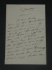 Princesse Mathilde Bonaparte - Lettre autographe sign&eacute;e de deux pages - 1863. Princesse Mathilde BONAPARTE
