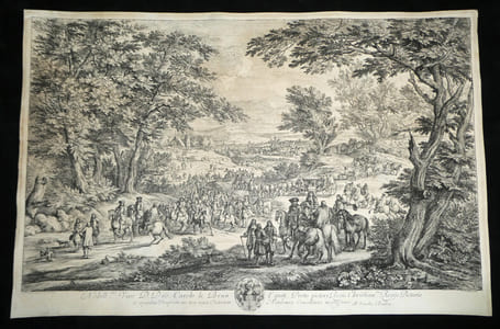 MEULEN & BAUDOUIN – Grande gravure en hommage à Charles Le Brun, XVIIᵉ