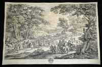 MEULEN & BAUDOUIN – Grande gravure en hommage à Charles Le Brun, XVIIᵉ