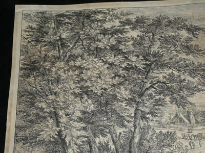 MEULEN & BAUDOUIN – Grande gravure en hommage à Charles Le Brun, XVIIᵉ
