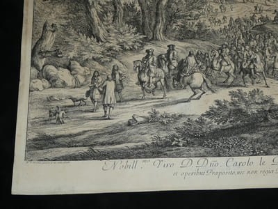 MEULEN & BAUDOUIN – Grande gravure en hommage à Charles Le Brun, XVIIᵉ
