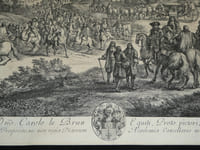 MEULEN & BAUDOUIN – Grande gravure en hommage à Charles Le Brun, XVIIᵉ