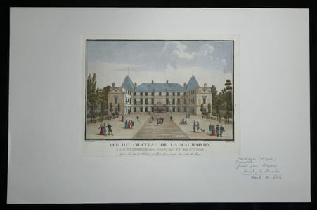 Vue d'optique - Gravure - Vue du Château de La Malmaison - Garbizza & Chapuis