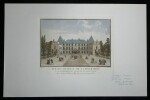 Vue d'optique - Gravure - Vue du Ch&acirc;teau de La Malmaison - Garbizza & Chapuis. Angelo Garbizza ; Jean-Baptiste Chapuis