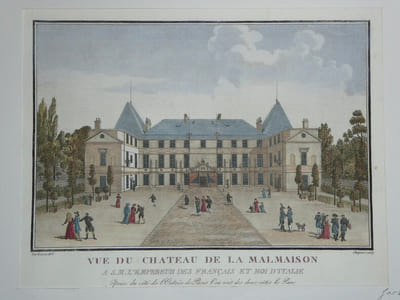 Vue d'optique - Gravure - Vue du Château de La Malmaison - Garbizza & Chapuis