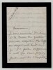 GYP - Lettre autographe sign&eacute;e - Rare t&eacute;moignage sur ses m&eacute;thodes de travail. Sibylle-Gabrielle Riquetti de Mirabeau, Comtesse de Martel (GYP)