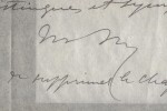 GYP - Lettre autographe sign&eacute;e - Rare t&eacute;moignage sur ses m&eacute;thodes de travail. Sibylle-Gabrielle Riquetti de Mirabeau, Comtesse de Martel (GYP)