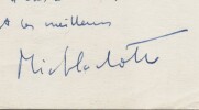 Michel Laclotte Lettre autographe sign&eacute;e Minist&egrave;re des Affaires Culturelles 1970. Michel Laclotte