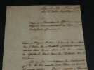 Dominique Joseph Garat - Pr&eacute;cieuse lettre sign&eacute;e au Citoyen Piolenc, 1793. Dominique Joseph Garat