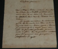 Dominique Joseph Garat - Pr&eacute;cieuse lettre sign&eacute;e au Citoyen Piolenc, 1793. Dominique Joseph Garat