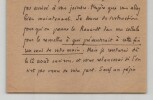 Pie Raymond R&eacute;gamey. Lettre autographe sign&eacute;e &agrave; l'Abb&eacute; Morel, 1947. Pie Raymond R&eacute;gamey