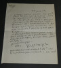 Georges MIGOT - Compositeur - LETTRE AUTOGRAPHE SIGN&Eacute;E - FOCH - 1929. Georges MIGOT