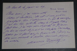 Maurice DONNAY, Auteur dramatique - CARTE-LETTRE AUTOGRAPHE SIGN&Eacute;E, 1909. Maurice DONNAY
