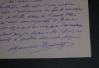 Maurice DONNAY, Auteur dramatique - CARTE-LETTRE AUTOGRAPHE SIGN&Eacute;E, 1909. Maurice DONNAY