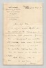 Gabriel Monod. Ensemble de deux lettres autographes sign&eacute;es, Revue Historique, 1883. Gabriel Monod