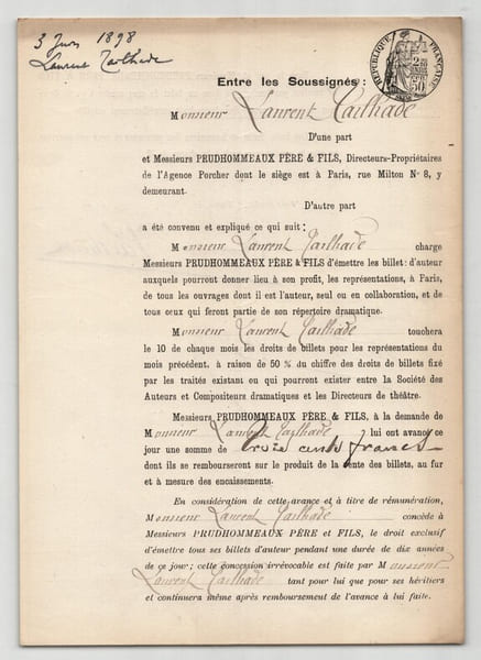 Pouvoir sign&eacute; par Laurent Tailhade – Collection coh&eacute;rente 24 auteurs & musiciens. Laurent Tailhade